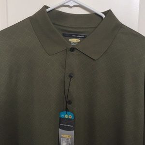 Men’s Greg Norman PLAY dry golf shirt size XXL.